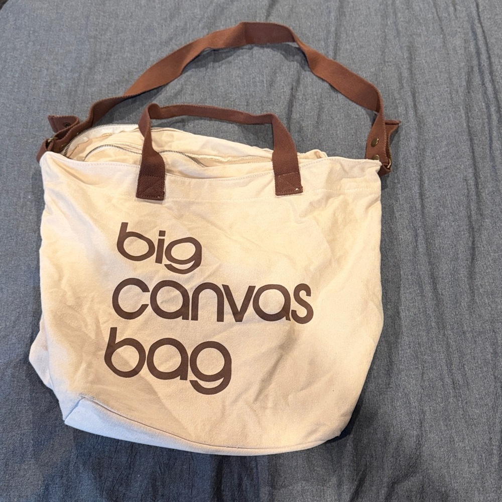 Rare Vintage BLOOMINGDALE'S big canvas bag
